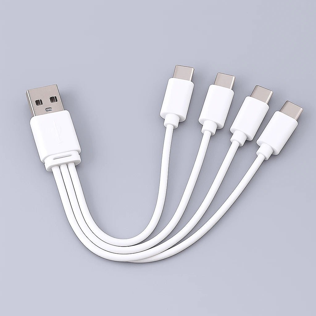 Cablu incarcare: USB input - 4x USBC output - Pujimax - Romania