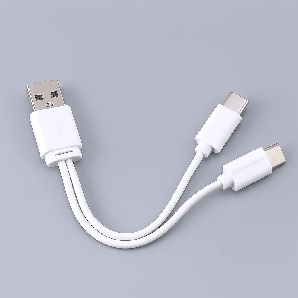 Cablu incarcare: USB input - 2x USBC output