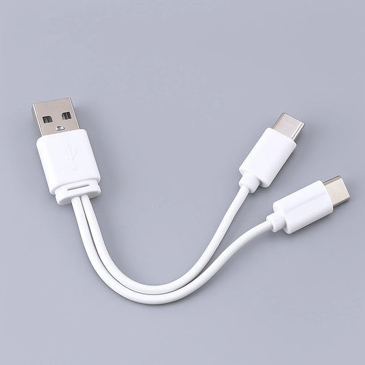 Cablu incarcare: USB input - 2x USBC output